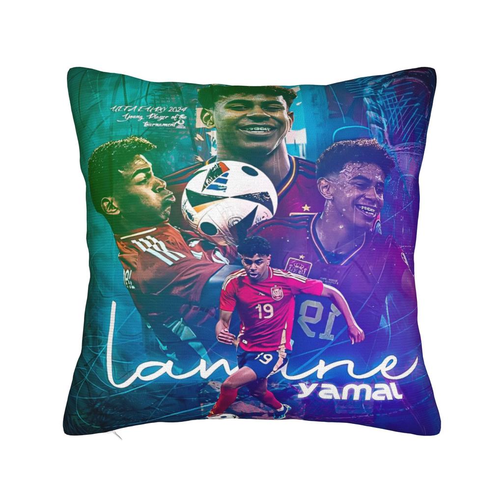 Federa Decorativa Lamine Y-Yamal Merch Letto Stella del Calcio Cuscino da Lancio Custodia Copertura Dropshipping Multimisura