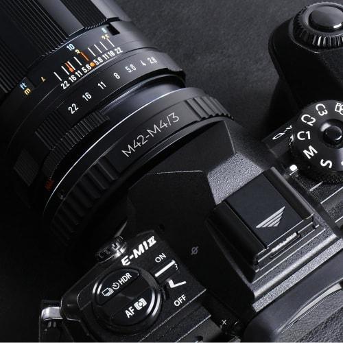 K&F Concept Mount Adapter M42-M4/3 M42 Mount Lens Micro Four Thirds Mount Conversion Micro4/3 Camera Mounting Infinity Realization Lens Adapter