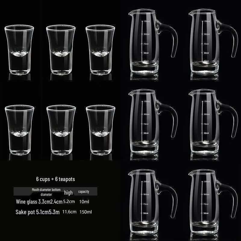 Glass Wine Decanter & Dispenser with Glasses Set