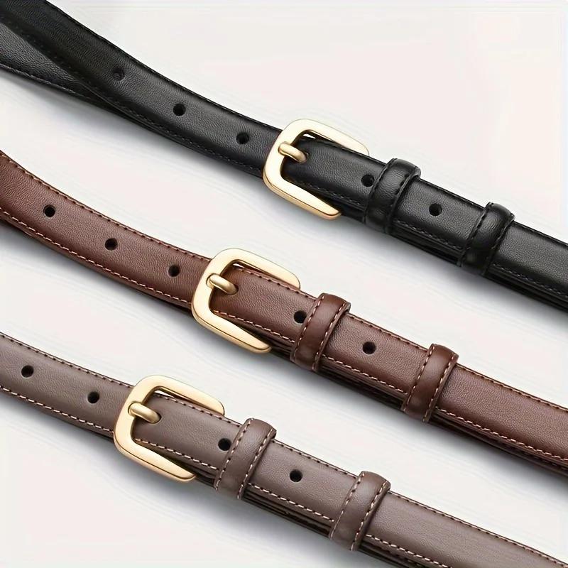 Casual and Fashionable Belt with Simple High-end Needle Buckle Double Ring, Suitable for Daily Wear, Versatile and Convenient