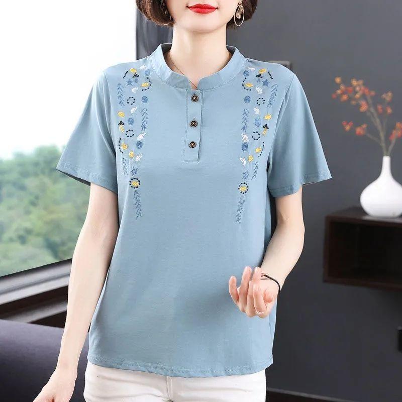 Pure Cotton Short-sleeved T-shirt Women's Loose Top Summer New Fashion Style Beautiful Bottoming Shirt