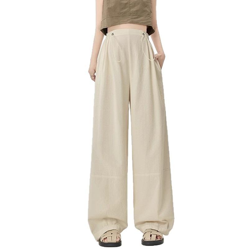 Large Size Maternity Casual Yamamoto Pants Women's Summer Thin 0kg Fat Mm Belly Loose Straight Wide-leg Pants