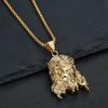 New Hiphop Stainless Steel Pendant Necklace for Men Vacuum Plated Sagrada Familia YS Portrait Chain Urban Streetwear Men Jewelry