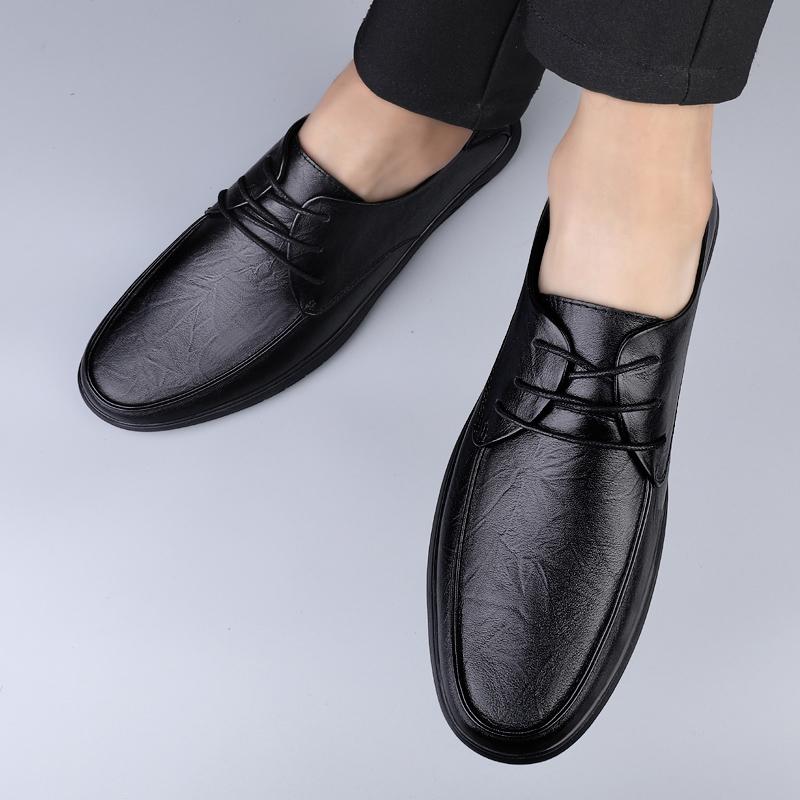 Schnürschuhe Herren Bequeme Businessschuhe Hohe Qualität Klassische Herrenschuhe Hochzeit 2024 Echtes Leder Mode Herren Freizeitschuhe
