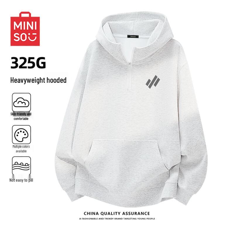 Miniso Men's Z Series Half-Zip Hooded Sweatshirt