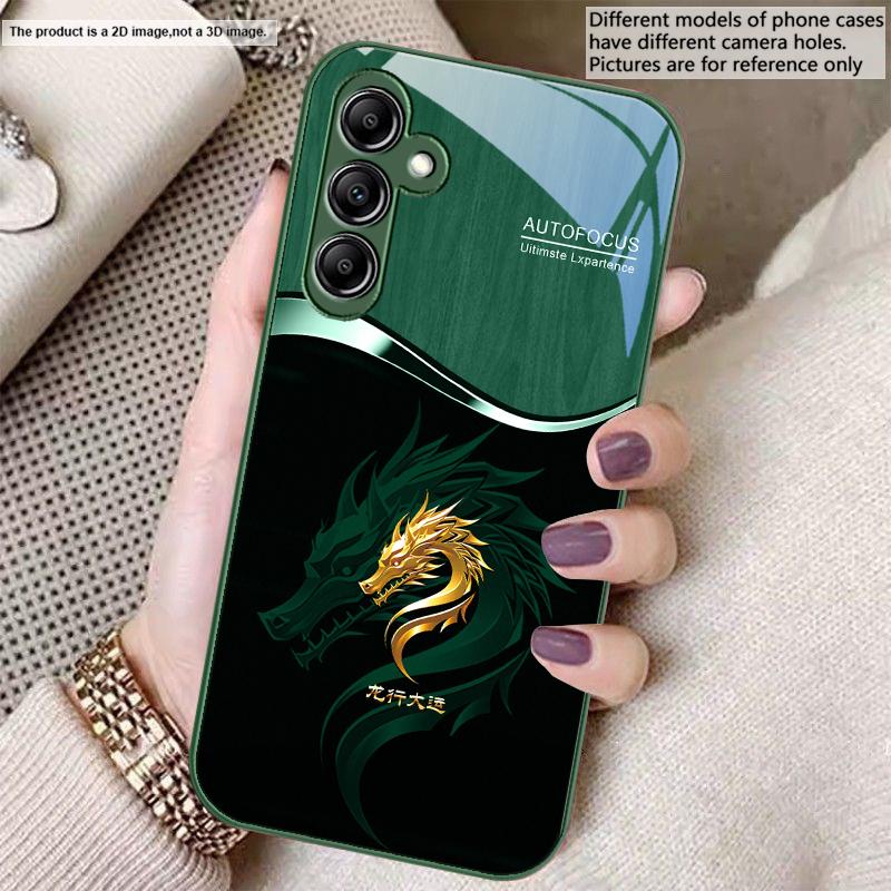 Verlauf Goldener Drache Für Samsung A20 30 22 23 24 25 26 31 32 A33 34 35 42 50 51 52 53 54 55 56 70 71 72 73 Glas Handyhülle