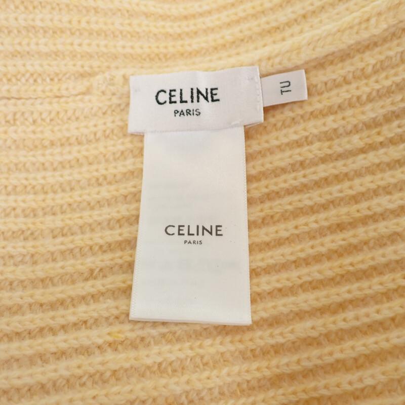CELINE  2AH35423P Knit cap yellow wool Women