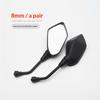 1 Pair Scooter E-Bike Rearview Mirrors Universial 8/10Mm Motorcycle Handlebar Mirror Electromobile Back Side Convex Mirror