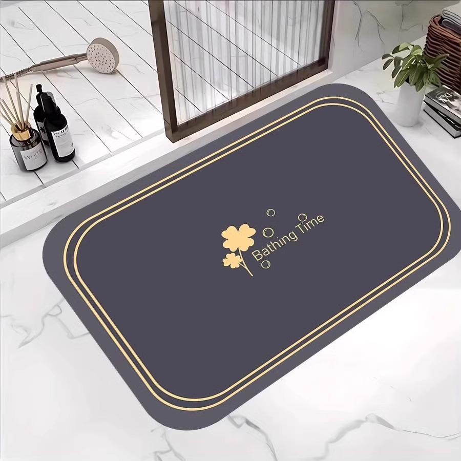 Non-Slip Crystal Velvet Bathroom Floor Mat