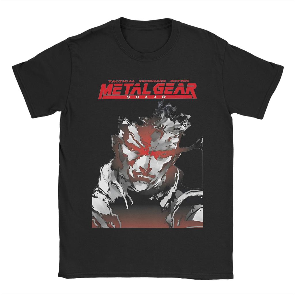 Metal Gear Solid Game T Shirt Beach Pure Cotton T Shirts For Man Leisure Custom DIY Tee Shirt Short Sleeve Classic Tops