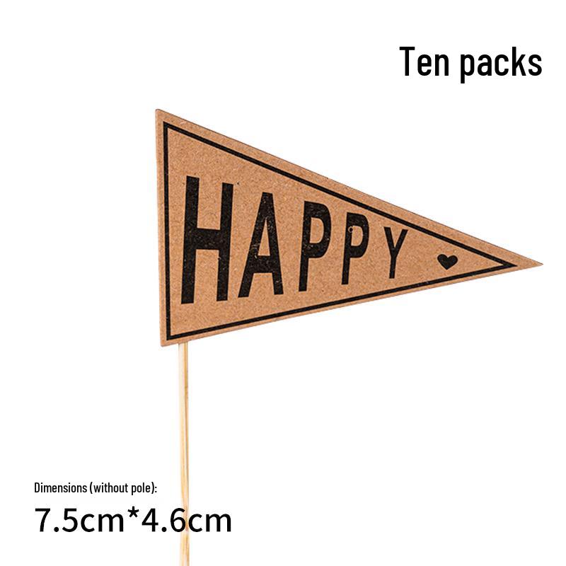 Rustic Forest Birthday Cake Decoration Insert Card
