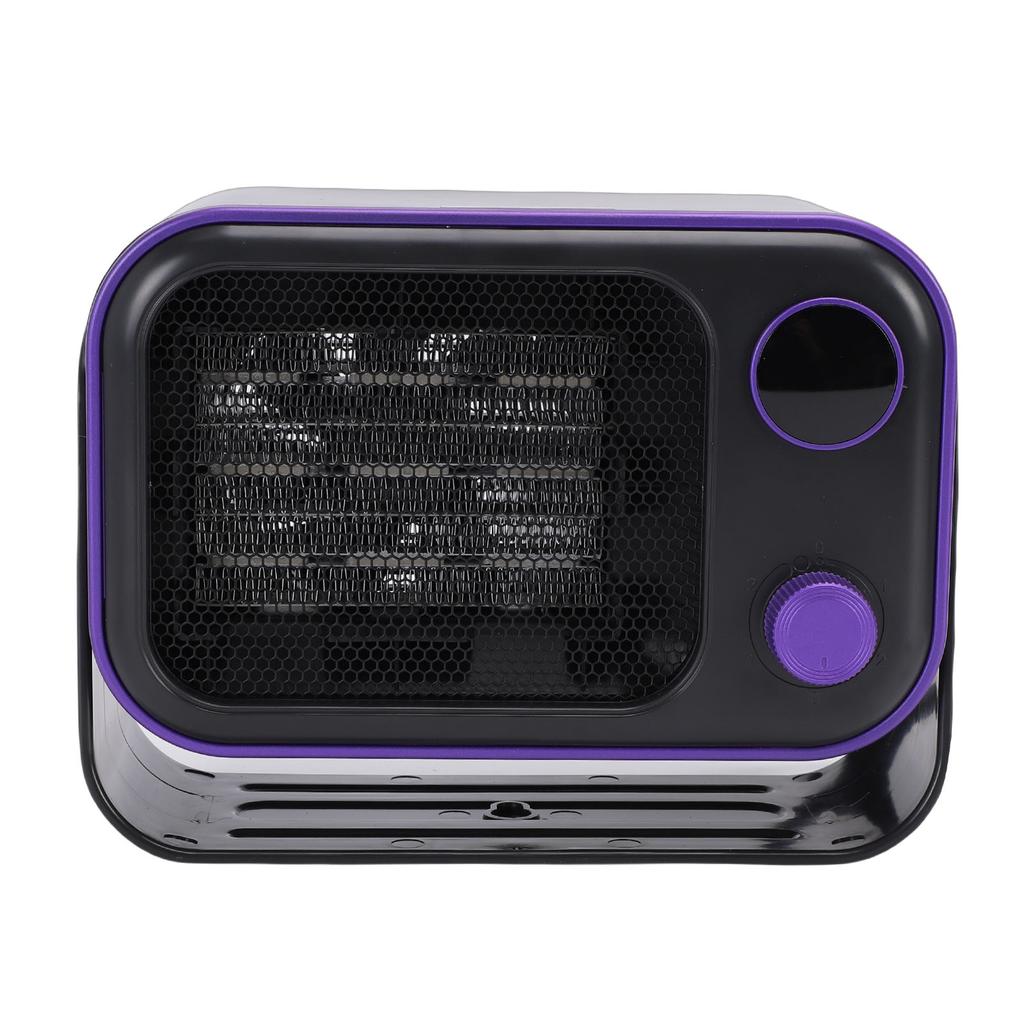 Desktop Heater Quiet Quick Heating   Ceramic Heater with 2 Speed Setting Tip Over Overheating Prevention for Indoor 1200W