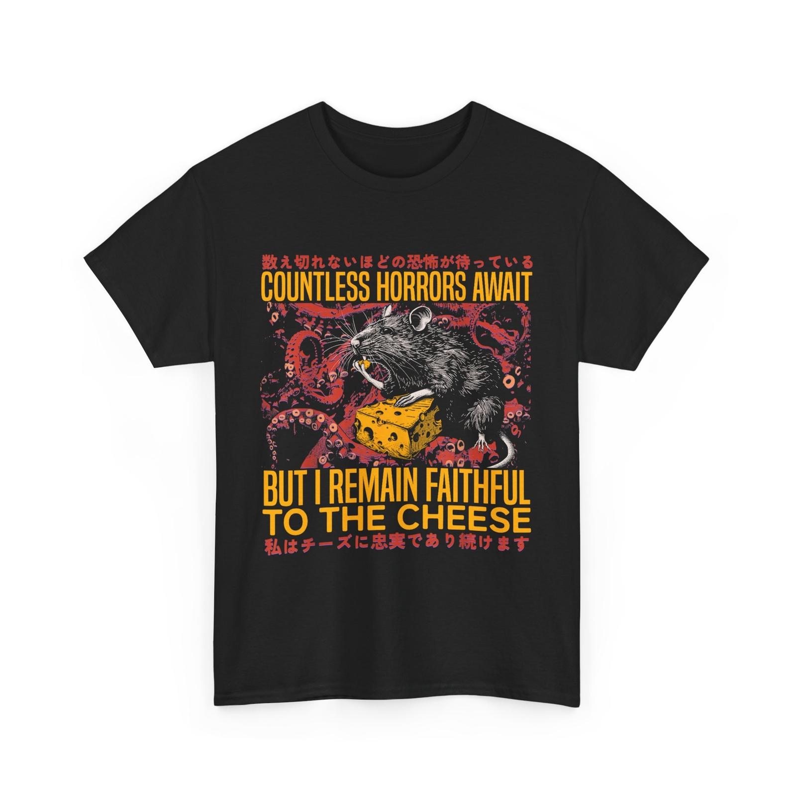 I Remain Faithful To The Cheese Vintage Japanese Rat Lover T-shirt L