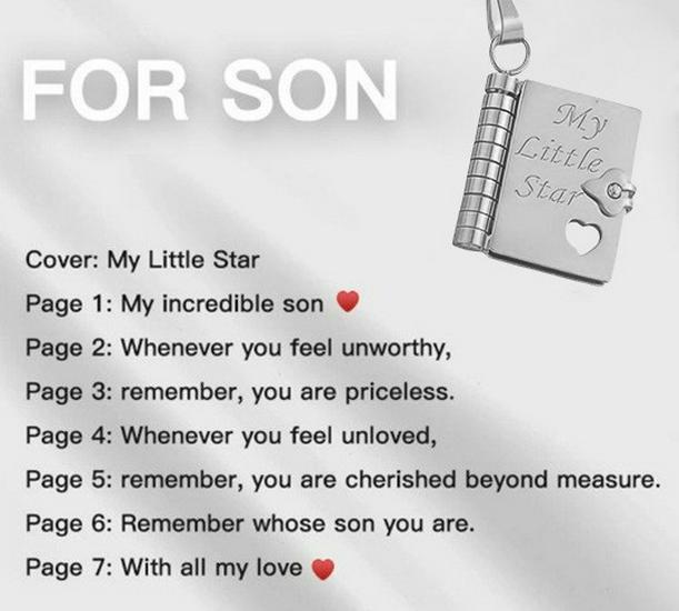 Engraved Titanium Steel Necklace - Fade-Resistant, Emotional Book Pendant, Women's Clavicle Chain Jewelry 