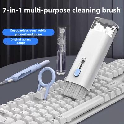 Multifunktionales Bluetooth-Headset-Reinigungs-7-in-1-Handy-Tastatur-Bildschirmreinigungsbürstenabdeckung-Tastenabzieher-Reinigungs-Staubfänger