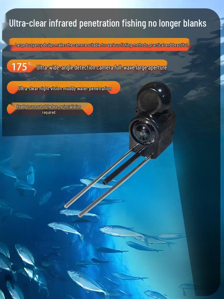 4.3/5" English-Russian Visual Fish Finder HD Night Vision Underwater Camera for Fishing