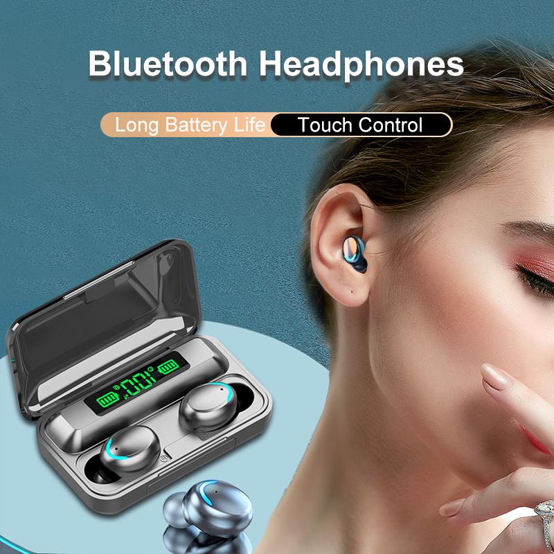 Sports Bluetooth Wireless Headphones HiFi Stereo Music Headsets Bluetooth Earphones Noise Reduction Waterproof Earbuds