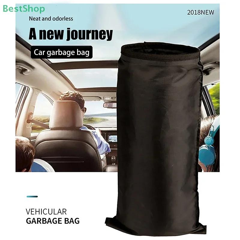 Car Hanging Garbage Bag - Eco-Friendly Storage Organizer, Seat Back Trash Bag for Car Use, Reusable & Foldable