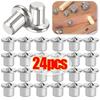 24-8PCS Wood Pin Locator Woodworking Panel Furniture Tenon Positioning DIY Center Punching Tools Set For Wooden Cabinet Closet