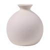 White Ceramic Mini Vase, Chinese Minimalist Desktop Hydroponic Pot for Dried Flowers, Aesthetic
