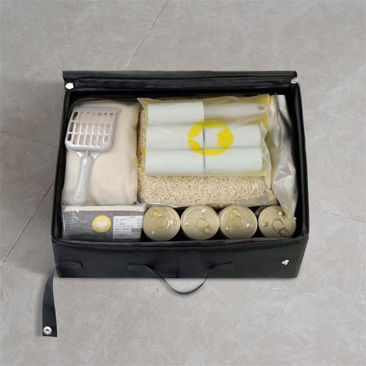 Portable Waterproof Foldable Cat Litter Box with Storage Bag