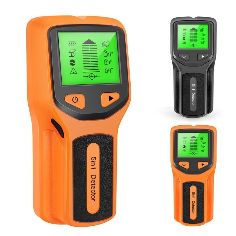 Stud Finder Wall Scanner 5 in 1 Stud Detector with Intelligent Microprocessor & H-D LCD Display Stud Sensor Beam Finders
