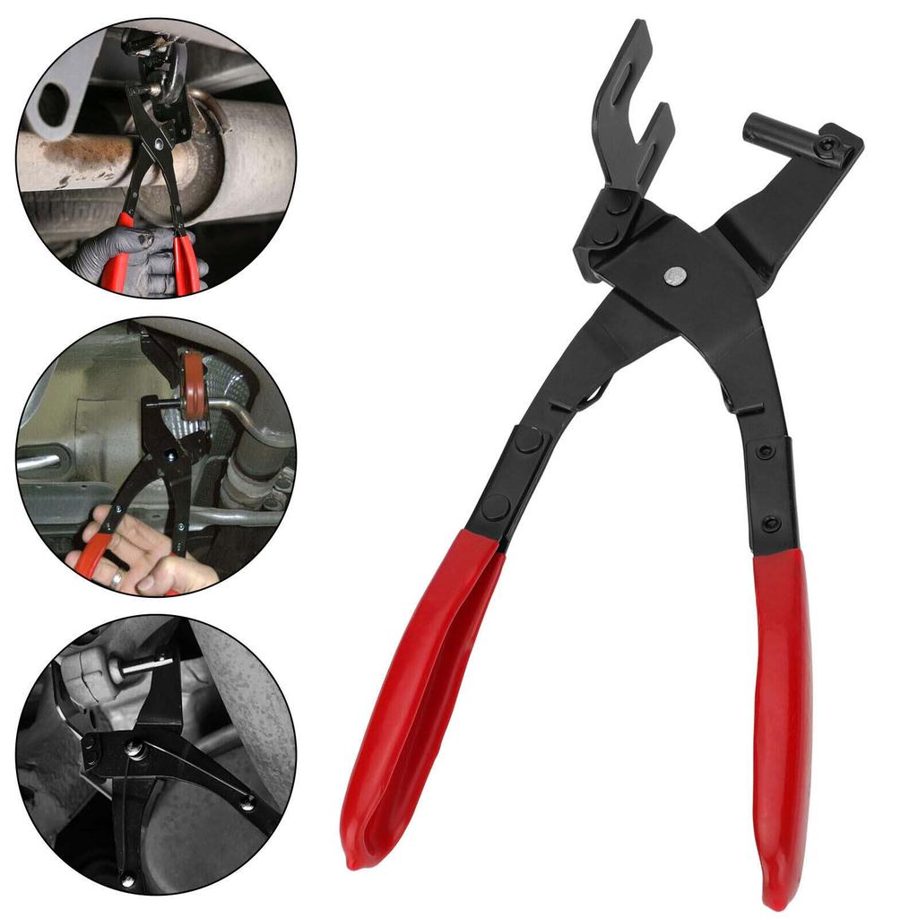 Automobile Exhaust Hanger Removal Pliers, 25 Degree Offset Rubber Exhaust Hanger Removal Tool