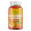 Vitamin C Gummibärchen, 1000 mg pro Gummibärchen, Multivitamin-Nahrungsergänzungsmittel, 100 Gummibärchen pro Packung, vegan, für Erwachsene geeignet, gentechnikfrei.