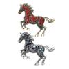 Horse Brooch Retro Style Sparkling Rhinestones Alloy Pin Clothes Hats Bags Scarves Badge Fashion Accessories
