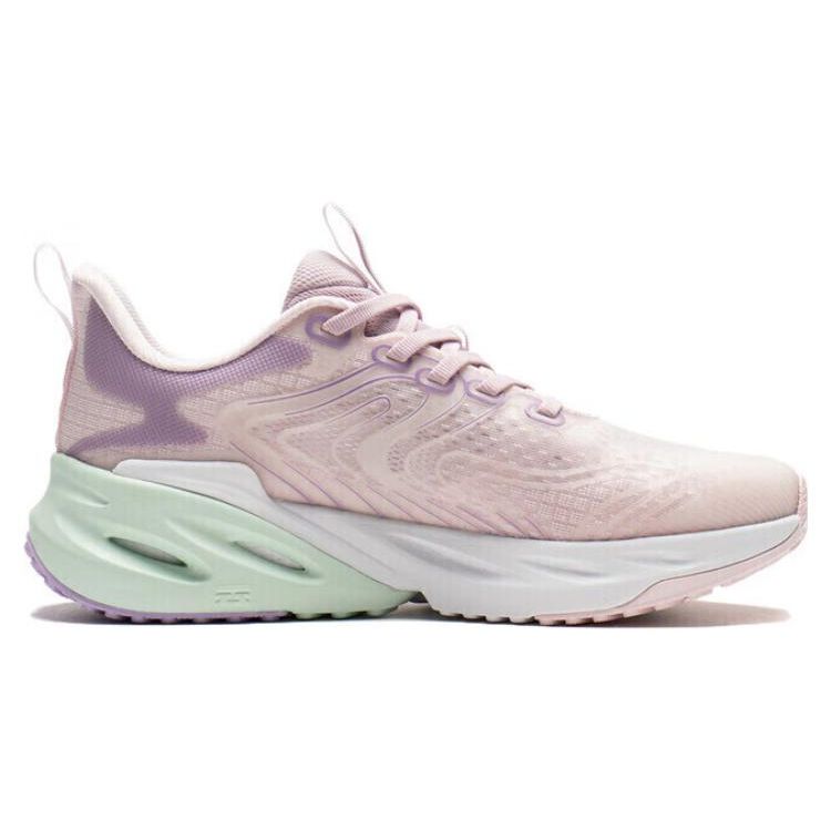 Li Ning Eazgo Shock Absorption Rebound Low Top Running Shoes Women sneaker Cherry-Blossom-Pink ARES014-1