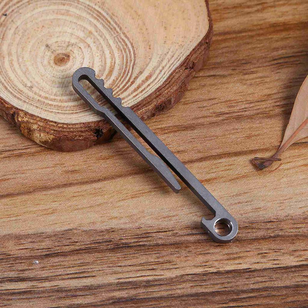Quick Release Keyring Corkscrew Outdoor Equipment Titanium Alloy  Key  Belt Clip Quick Draw Keychain