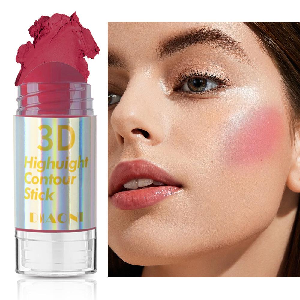 

Международный сияющий хайлайтер-стик с высоким глянцем: Перламутровый крем для естественного 3D хайлайтинга лица и тела