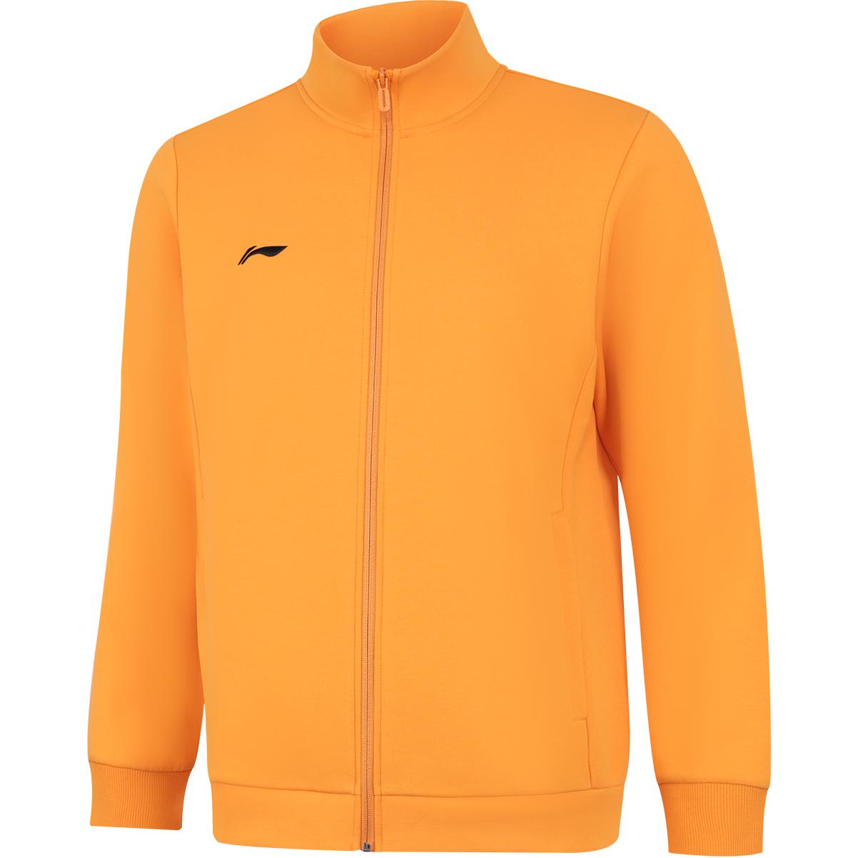 

Li Ning Group Purchase Series Stand Collar Simple Comfortable Casual Zipper Cardigan Sweatshirt Men sweatshirt Orange AWDUA75-6 3XL