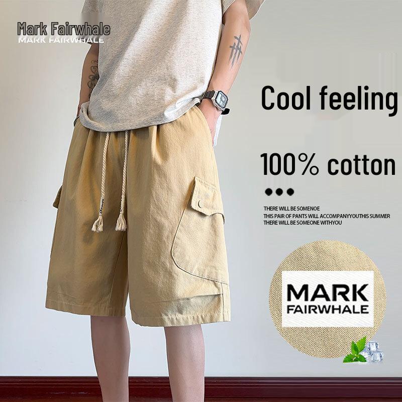MARK FAIRWHALE Men s Ice-Feel Cotton Cargo Shorts 4XL