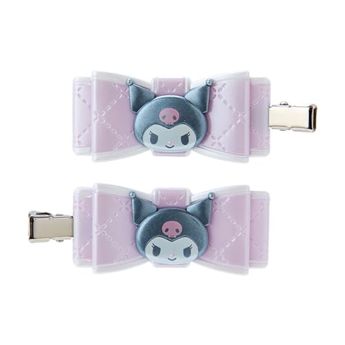 Sanrio (SANRIO) Sanrio Bangs Clip Quilt Ribbon Hair Clip Kuromi Kuromi-chan Kuromi 2.5 X 5.5 X 0.7cm Character 027294 SANRIO