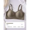 Women Light Gray Seamless Wireless Bra with High Side Support