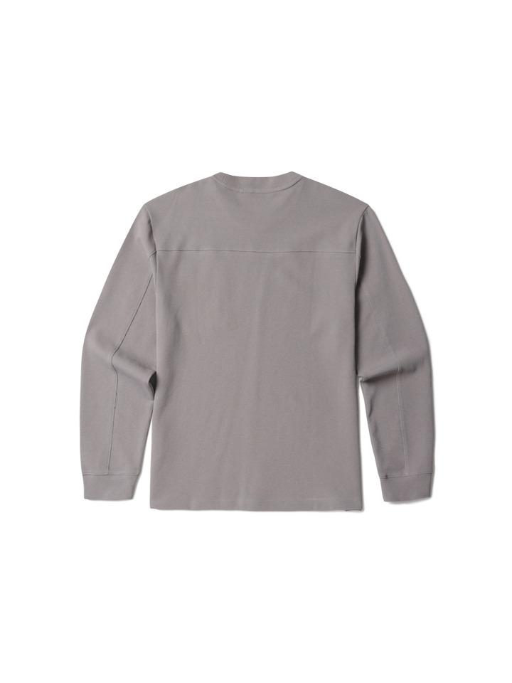 OLZEN Men'S Waffle Round T-Shirt_Zbg1Tr1201Gr
