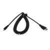 1 Piece/ Male To Spiral Cable Cord 1080p for SLR Camera