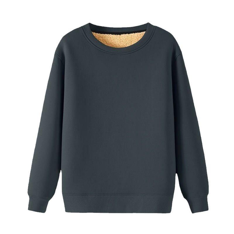 Men's & Women's Thick Fleece Sweater - Lamb Fleece, Warm, Round Neck - Perfect for Autumn & Winter