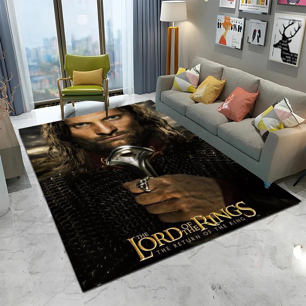 L-Lord of the Rings H-Hobbit HD Carpet Rug for Home Living Room Bedroom Sofa Doormat Decor,kid Play  Area Rug Non-slip Floor Mat