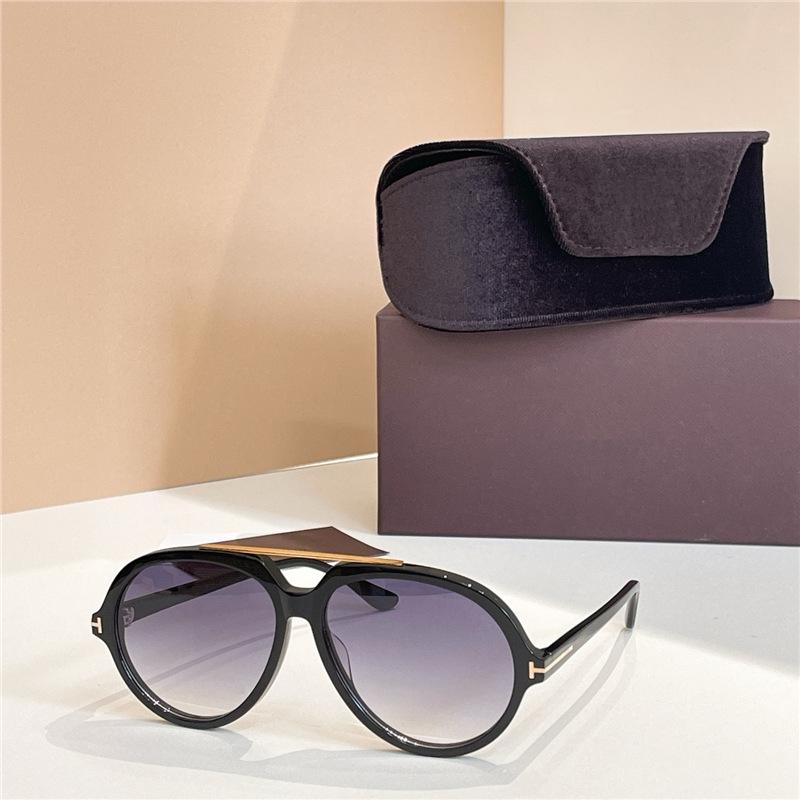 Retro Double Bridge Tortoiseshell Sunglasses - Unisex UV400, Tea-Tinted High-Definition Nylon Lenses