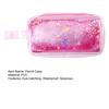 Shiny Pencil Case Transparent PVC Makeup Bag Waterproof Travel Cosmetic Bag Glitter Sequin Pouch for Pens Makeup Brushes