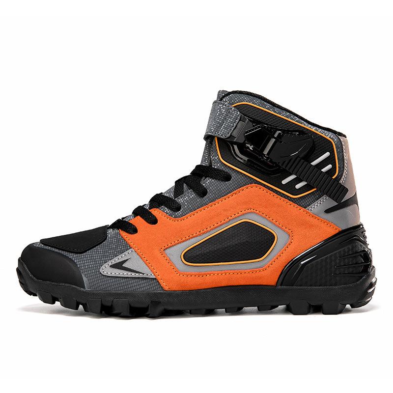 Мотоциклетная обувь Мотоциклетная обувь для езды Мужская Четыре сезона Внедорожные Мотоботы Гоночные Ботинки Четыре сезона 39