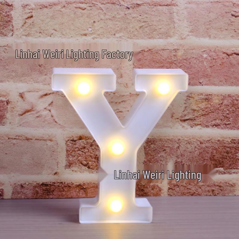 LED Luminous Letter and Number String Lights for Birthday, Proposal, and Event Décor