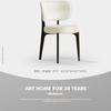 Nordic Solid Wood Dining Chair, Scandinavian Style Wooden Side Chair for Kitchen, Minimalist Accent Chair with Backrest