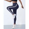One Piece Casual Sports Side Stripe Pants High Waist 4 Way Stretch Breathable Running Workout Yoga Leggings Activewear For Women