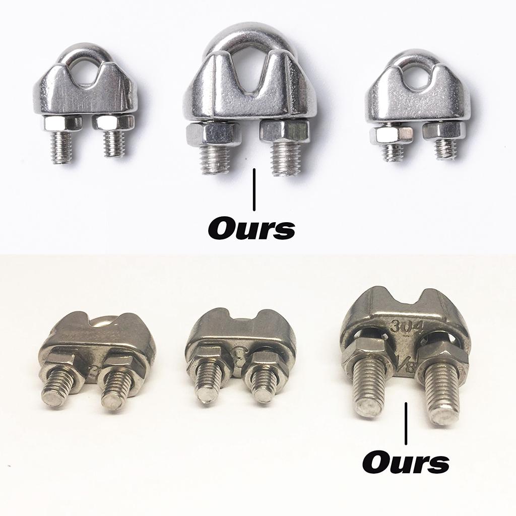 M3 ,8-Pcs Wire Rope Cable Clip/Clamp Taigoehua 4-Pcs Turnbuckle/Tension Eye&Hook,M4/M6 ,8pcs M3 Aluminum Crimping Loop 304 Stainless Steel Kit M3 ,8-Pcs Thimble M3 ,8-Pcs Wire Rope Cable Clip/Clamp Taigoehua 4-Pcs Turnbuckle/Tension Eye&Hook,M4/M6 ,8pcs M3 Aluminum Crimping Loop 304 Stainless Steel Kit M3 ,8-Pcs Thimble