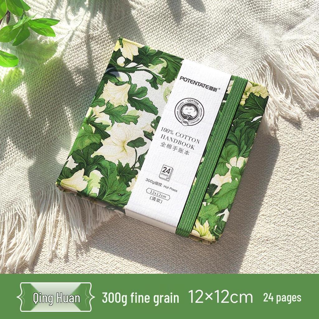 Portable Cotton Watercolor Accordion Planner - 300g Fabric for Travel & Student Paintings