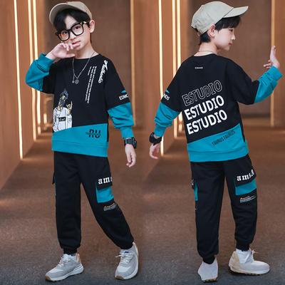 Boys' Spring Suits, Children's Sports, Western Style, Fashionable, Big Children, Handsome Spring and Autumn Models, Boys' Children's Clothing