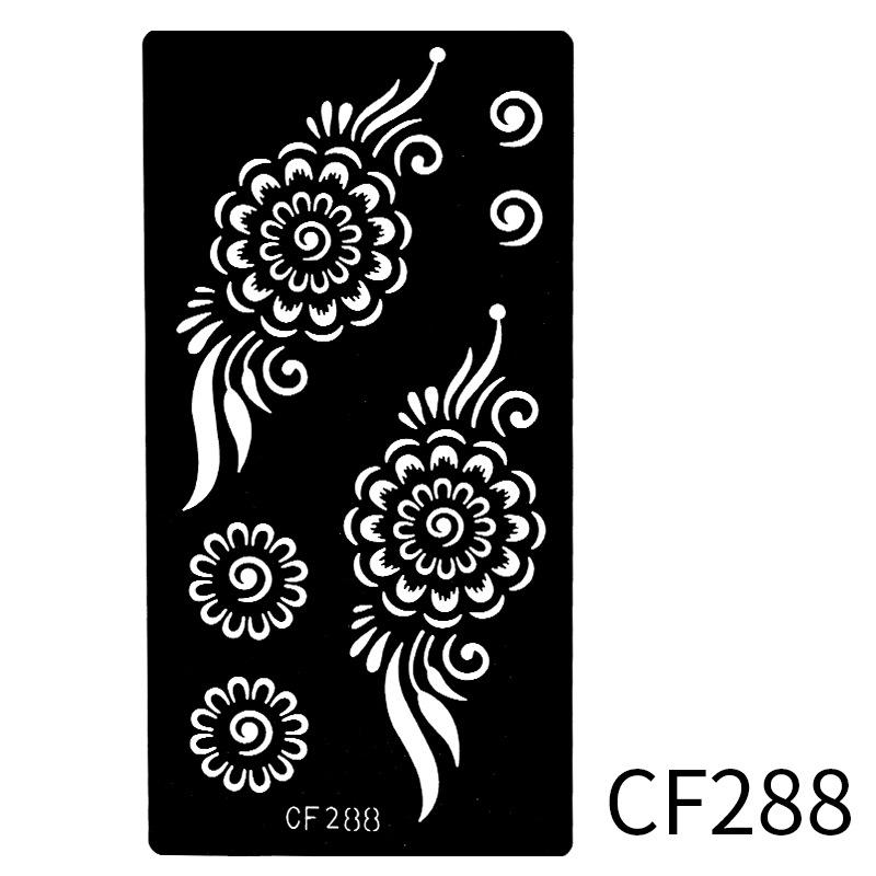 

Наклейка красоты Полая наклейка-тату Шаблон 3D Индийская тату-наклейка Ханна 96 * 186Mm (die)